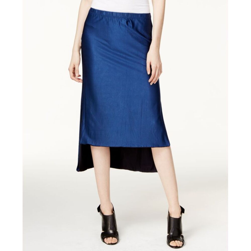 DKNY Reversible High Low Midi Skirt